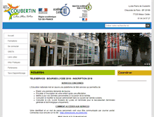 Tablet Screenshot of lyceecoubertin-meaux.fr